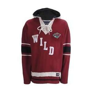 Old Time Hockey Minnesota Wild The Lace Hooded Sweatshirt   MINNESOTA 