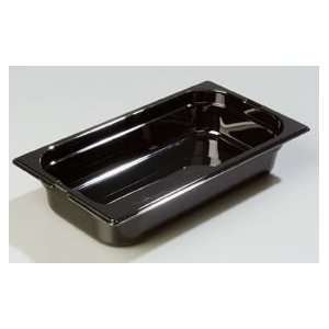 Carlisle 1046003 Black 2.4 Quart TopNotch One Third Size Food Pan 