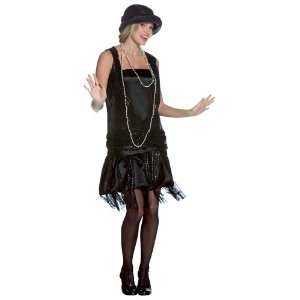  1920s Gatsby Girl Black Flapper Dress Costume Toys 