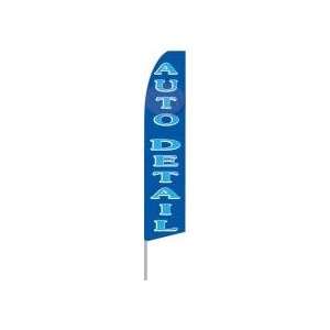  Auto Detailing Swooper Feather Flag Blue: Office Products