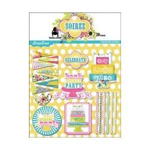  Soiree Glitter Pops Dimensional Stickers: Home & Kitchen