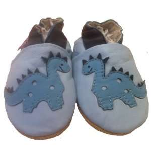  Tinys Soft Leather Baby Shoes   Dinosaur 0 6 Months: Baby