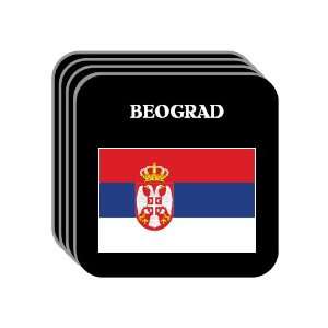  Serbia   BEOGRAD Set of 4 Mini Mousepad Coasters 