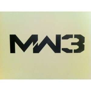  Modern Warfare 3 Sticker Decal Black Peel and Stick 