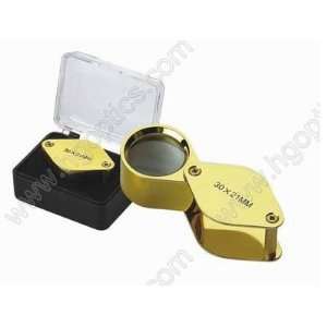  Jewelers Loupe 30x Gold Polished (Qty=12): Industrial 