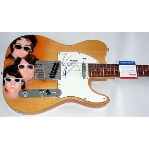 Jonas Brothers Autographed Custom Airbrush Guitar & Proof PSA