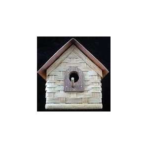  Handcrafted Woven Bird House with Copper Roof Everything 