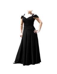 Evanese Womens Plus Size Elegant Long Dress