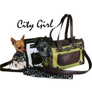  Pet Flys City Girl Pet Carrier   Lime Green: Everything 