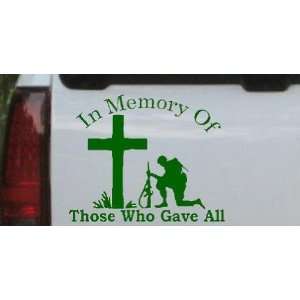   Who Gave All Military Car Window Wall Laptop Decal Sticker: Automotive