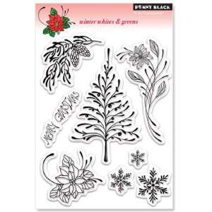  Winter Whites & Greens   Rubber Stamps: Home & Kitchen