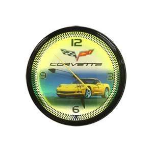  Corvette C6 Yellow Neon Clock 20: Home Improvement