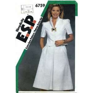  Simplicity 6759 Sewing Pattern Misses Two Piece Dress Size 