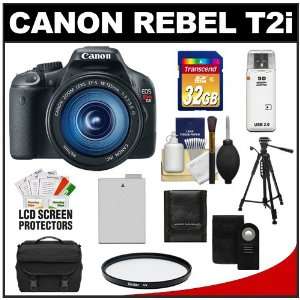  Canon EOS Rebel T2i 18.0 MP Digital SLR Camera Body & EF S 