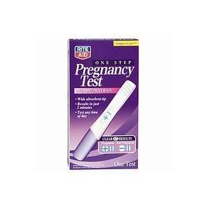  Rite Aid One Step Pregnancy Test, One Test 1 ea Health 
