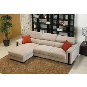  0872 Microfiber Sectional Sofa