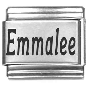  Emmalee Laser Name Italian Charm Link: Jewelry