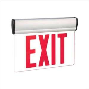  Single Face Red LED Edge Lit Exit Sign: Home Improvement