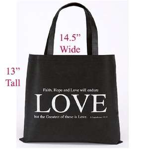  Canvas Tote Bag   Love   From 1 Corinthians 13:13   Pack 