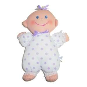   Doll in Purple Lavender Polka Dot Onesie 10 Inches Long Toys & Games