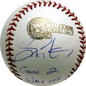   Official Game 2 WalkOff   Autographed Baseballs: Sports & Outdoors