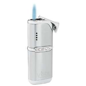  New   Dragon Satin Silver Torch Flame Lighter   VLR100303 