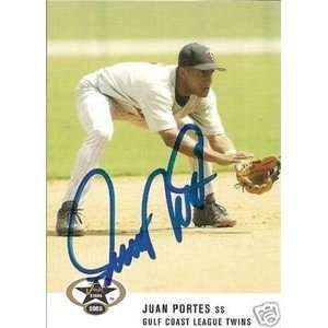   Portes Signed Minnesota Twins 05 Just Minors Card: Sports & Outdoors