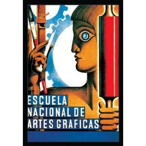  Escuela Nacional de Artes Graficas 12x18 Giclee on canvas 