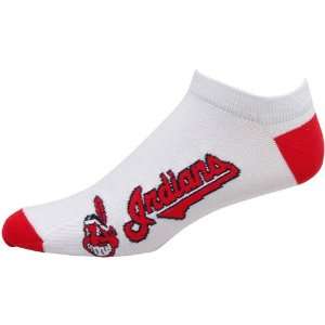 MLB Cleveland Indians White Team Logo Ankle Socks:  Sports 