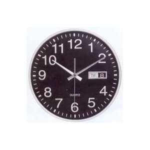  Infinity Instruments Metal Day/Date Wall Clock 12 Inch 