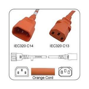   Power Cord IEC 60320 C14 Plug to C13 Connector 15 Feet 10a/250v 18/3