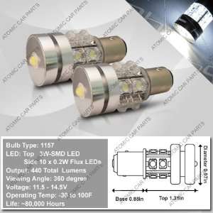 Max Intensity 360° LED Bulbs (3W Top + 10x0.2W Flux Side)   1157 Type 