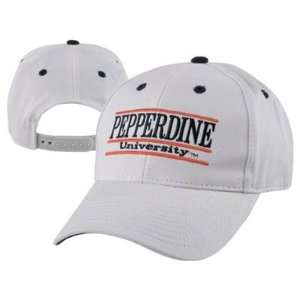  Pepperdine Waves Classic Adjustable Bar Hat White 