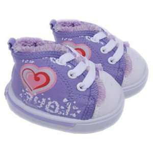  Purple Love Heart Shoes Teddy Bear Clothes Fit 14   18 