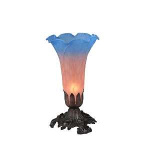  Meyda Tiffany 11311 Buffet   Table Lamp, Pink/Blue: Home 