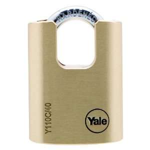 Yale Y110C/40/119/1 Solid Brass Body Keyed Padlock with 5 Pin Key and 