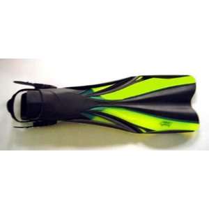  1231 Professional Suba Diving Fin Size Medium, Color Green 