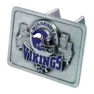   NFL Pewter Trailer Hitch Cover by Half Time Ent.: Sports & Outdoors