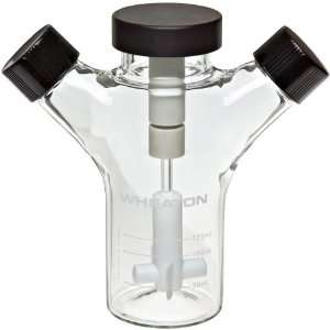   Flask, with 33 430 Screw Caps, 65mm x 155mm: Industrial & Scientific