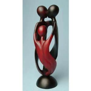  Abstract Trio Wood Carving 