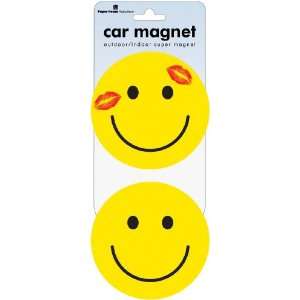  Car Magnet Smiley Faces (MCAR 1008E): Home & Kitchen