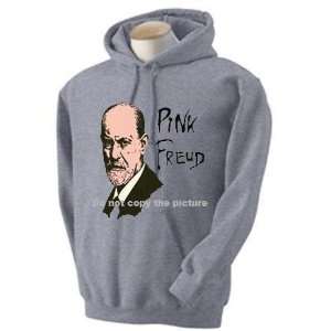 Funny Adult Humor Hoodie Psychology Pink Freud Gray Small