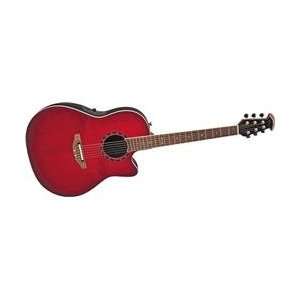 Ovation Standard Balladeer 1771 Ax Acoustic Electric Guitar Cherry 