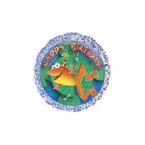 18 Happy Birthday Hopping Frogs   Mylar Balloon Foil 