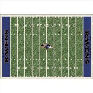  NFL Homefield Baltimore Ravens Football Rug Size 78 x 