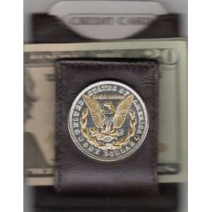  Silver U.s. Coin (Folding) Money Clip   U.s. .Morgan Silver Dollar 