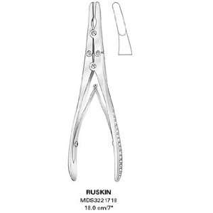   Rongeurs, Ruskin   Double action, curved tip, 7 inch , 18 cm   1 ea