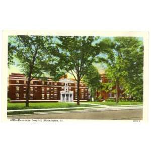  1940s Vintage Postcard   Mennonite Hospital   Bloomington 