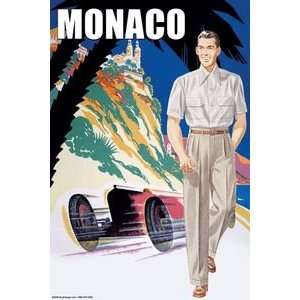  Monaco Mens 50s Fashion I   Paper Poster (18.75 x 28.5 