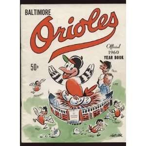  1960 Baltimore Orioles Yearbook EX   MLB Programs and 